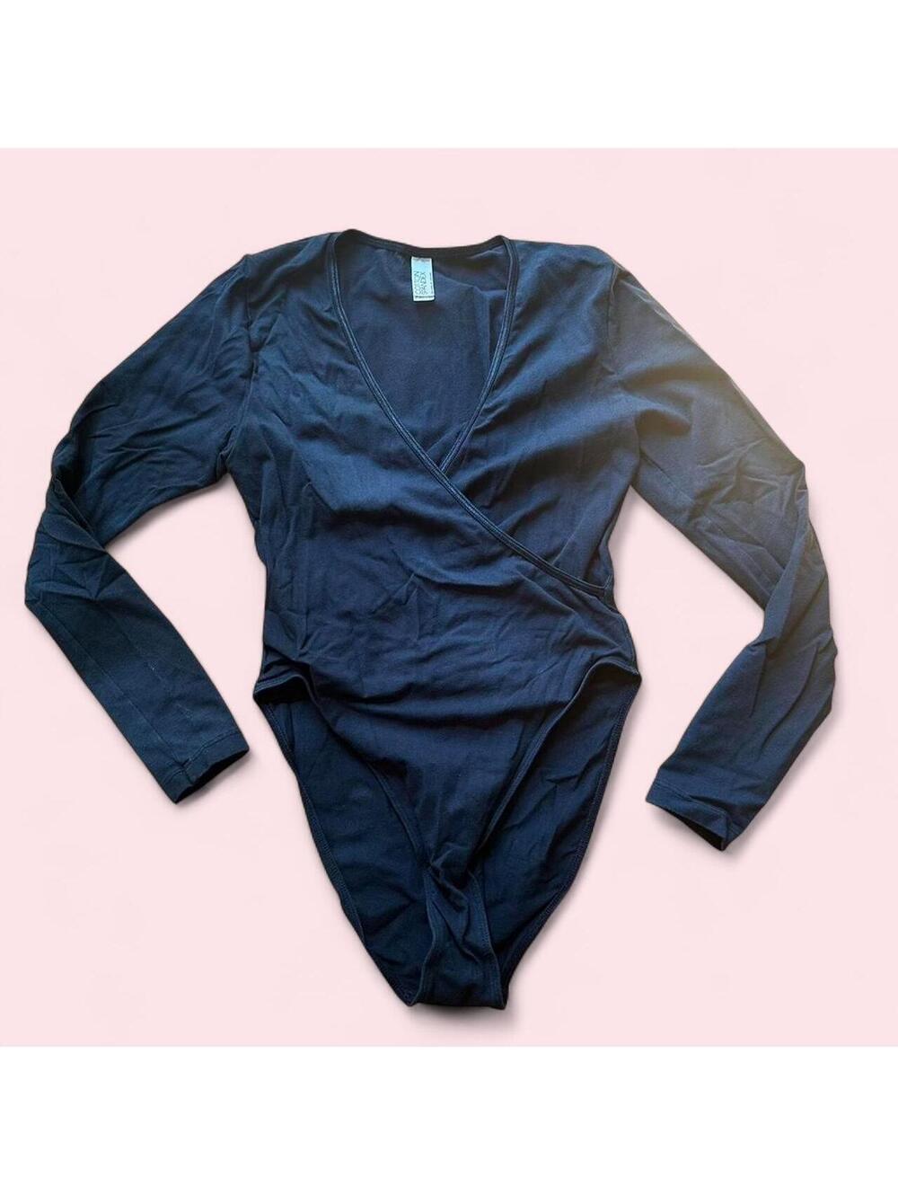 Los Angeles Apparel long sleeve wrap bodysuit